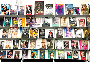 Book with faces display