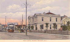 Public Library, Newtown, from the library's Postcard Collection