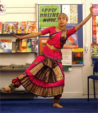 Bharatanatyam dance performed at Johnsonville library