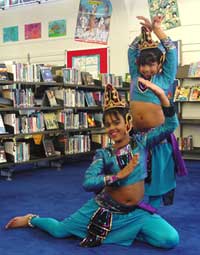 the peacock dance, at Johnsonville library