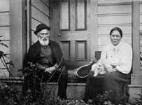 Wiremu Tamati Te Wera and his wife Ana, at their home in Ohiro Road, Brooklyn, Wellington